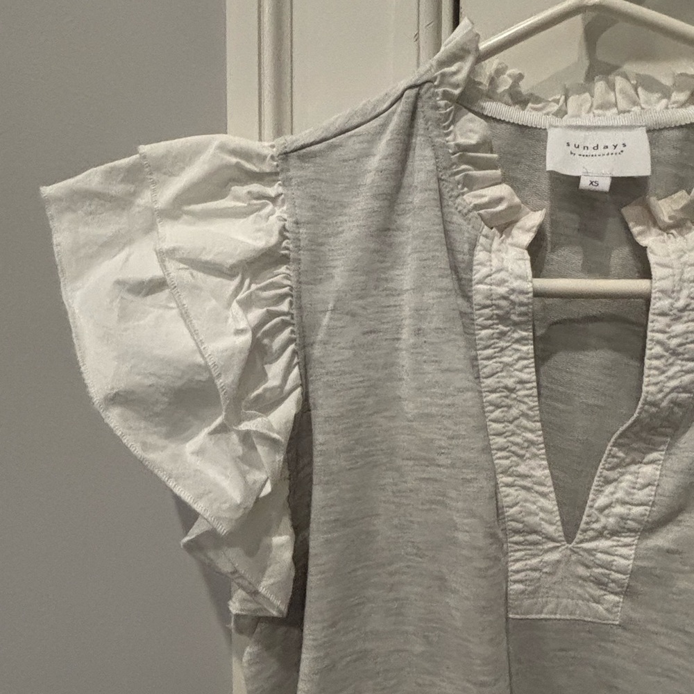 Sundays Ruffled Sleeve Top - Picture 8 of 10